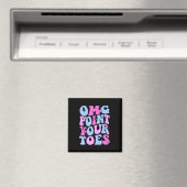 OMG Point Your Toes Funny Dancing Teacher Tap Danc Magneet (Insitu (Vaatwasser))