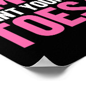 OMG Point Your Toes Grappige dansleraar Dansen Lo Poster (Hoek)