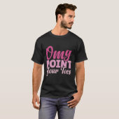 OMG Point Your Toes Grappige dansleraar Dansen Lo T-shirt (Voorkant volledig)