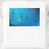 OMG! RECHTHOEKIGE STICKER (Tas)