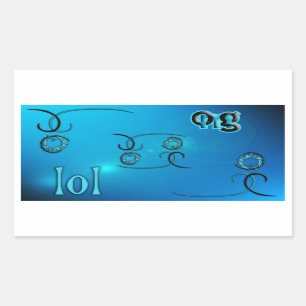 OMG! RECHTHOEKIGE STICKER