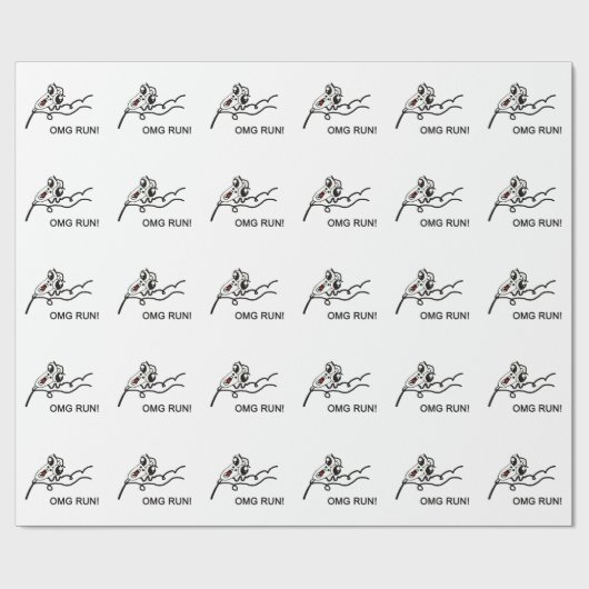 OMG ren. - meme Cadeaupapier (Vlak)