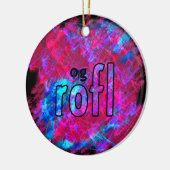 OMG! rofl Keramisch Ornament (Links)