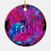 OMG! rofl Keramisch Ornament (Achterkant)