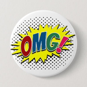 OMG! RONDE BUTTON 7,6 CM