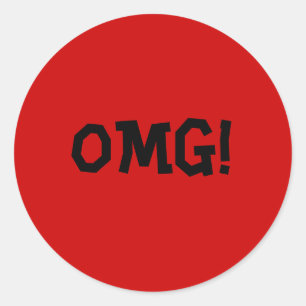 OMG RONDE STICKER