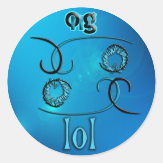 OMG! RONDE STICKER (Voorkant)