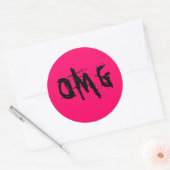OMG RONDE STICKER (Envelop)