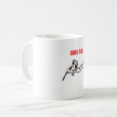 OMG Run Guy Meme Koffiemok (Voorkant links)