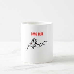 OMG Run Guy Meme Koffiemok