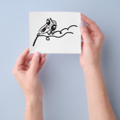 OMG RUN Scared Rage Face Comic Meme Flyer (Hand)