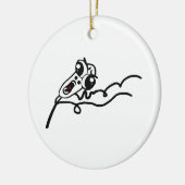 OMG RUN Scared Rage Face Comic Meme Keramisch Ornament (Links)