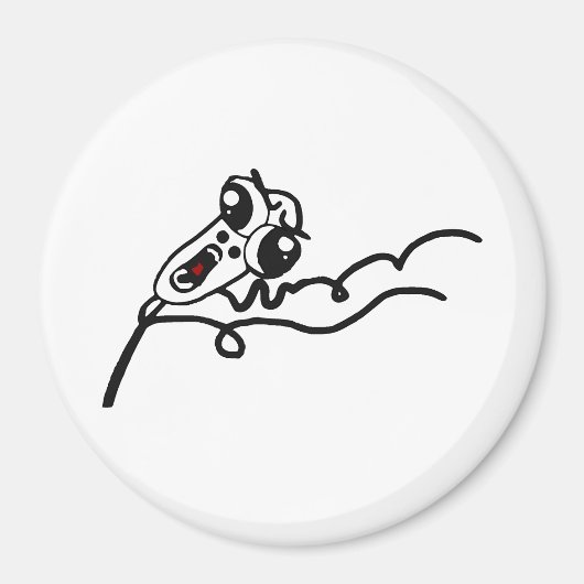 OMG RUN Scared Rage Face Comic Meme Magneet (Voorkant)