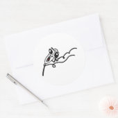 OMG RUN Scared Rage Face Comic Meme Ronde Sticker (Envelop)