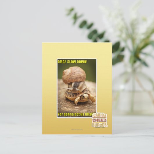 OMG! Rustig aan! Briefkaart (Staand voorkant)