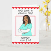 OMG Single op Valentijnsdag?   Kaart (Gele Bloem)