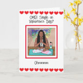 OMG Single op Valentijnsdag? Kaart (Gele Bloem)