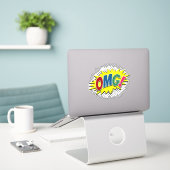OMG! STICKER (Laptop op bureau)