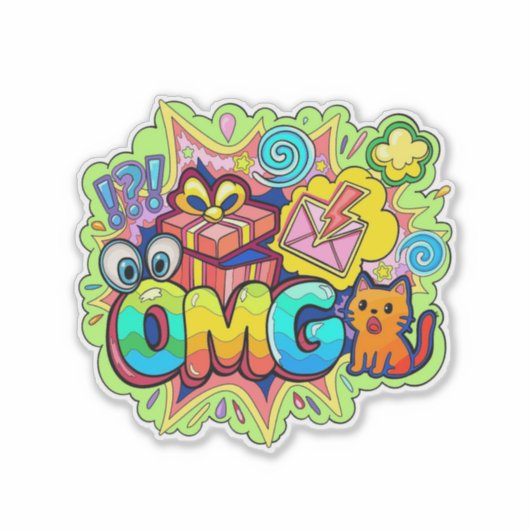 OMG STICKER (Voorkant)