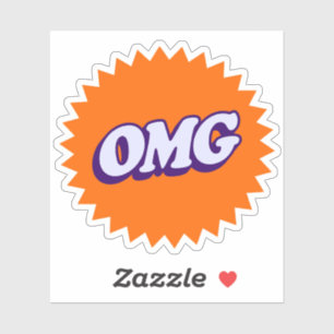 OMG Sticker - Vet en leuk Graphic