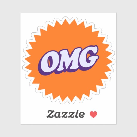 OMG Sticker - Vet en leuk Graphic (Vel)