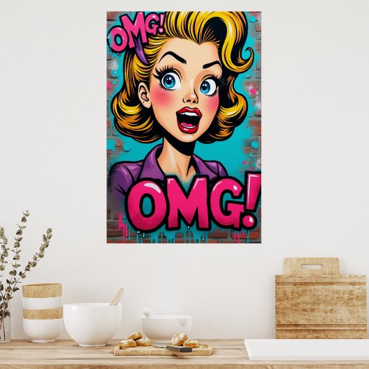 OMG! Street Queen Poster (Keuken)