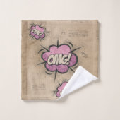 OMG!  stripboek Steampunk Pop Bad Handdoek (Wasdoekje)
