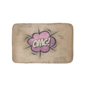 OMG!  stripboek Steampunk Pop Badmat (Voorkant)