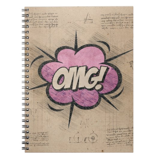 OMG! stripboek Steampunk Pop Notitieboek (Voorkant)