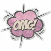 OMG! stripboek Steampunk Pop Sticker (Voorkant)