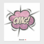 OMG! stripboek Steampunk Pop Sticker (Vel)