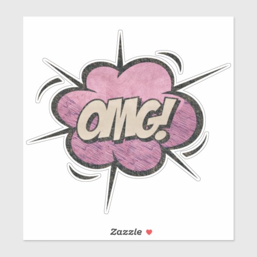 OMG!  stripboek Steampunk Pop Sticker (Vel)