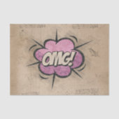 OMG!  stripboek Steampunk Pop Tissuepapier (Voorkant)