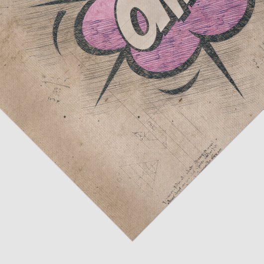 OMG!  stripboek Steampunk Pop Tissuepapier (Detail)