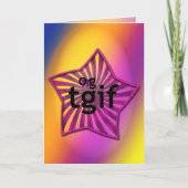 OMG, tgif, bedankt! Bedankkaart (Voorkant)