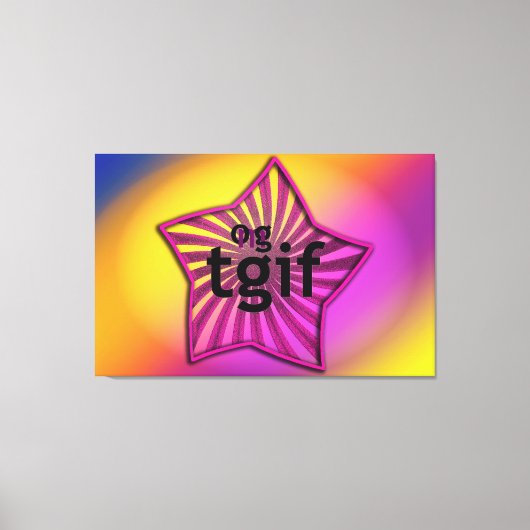 OMG! tgif Canvas Afdruk (Voorkant)