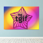 OMG! tgif Canvas Afdruk (Insitu (Houten vloer))