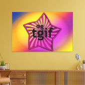 OMG! tgif Canvas Afdruk (Insitu (Woonkamer))