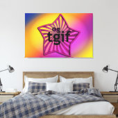 OMG! tgif Canvas Afdruk (Insitu (Slaapkamer))