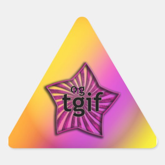 OMG! tgif Sticker (Voorkant)