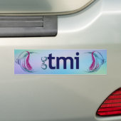 OMG! tmi Bumpersticker (Op auto)