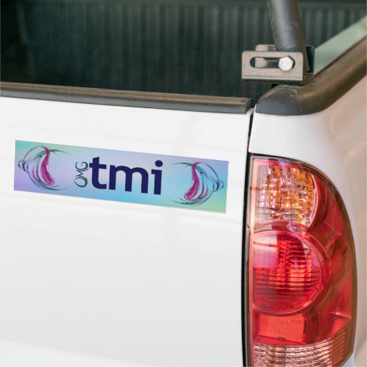 OMG! tmi Bumpersticker (Op Truck)