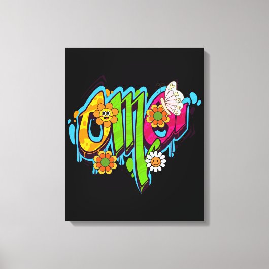 OMG-typografie Canvas Afdruk (Voorkant)