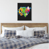OMG-typografie Canvas Afdruk (Insitu (Slaapkamer))