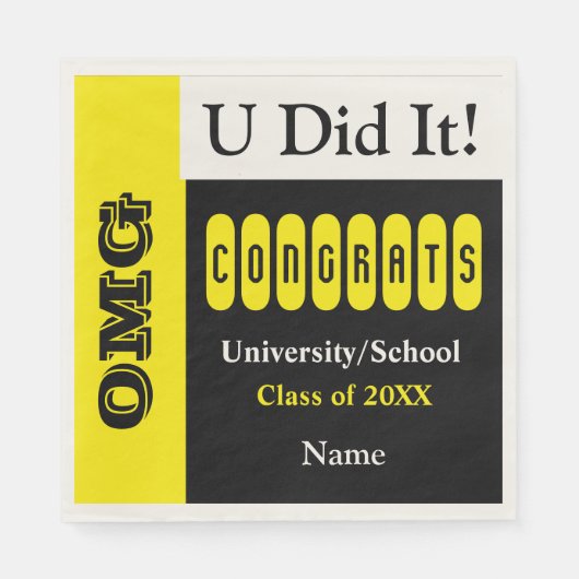 OMG U heeft het gedaan Servet (Voorkant)