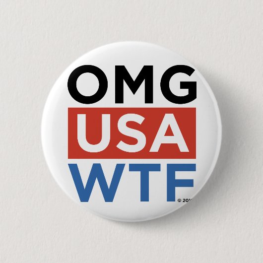 OMG USA WTF RONDE BUTTON 5,7 CM (Voorkant)