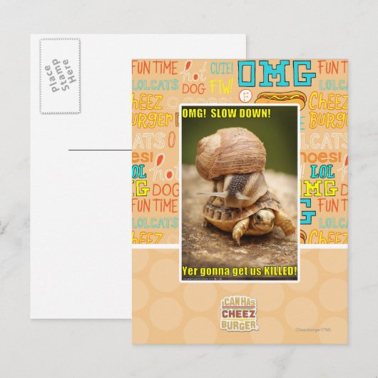 OMG! Ver*tragen! Briefkaart (Voorkant / Achterkant)