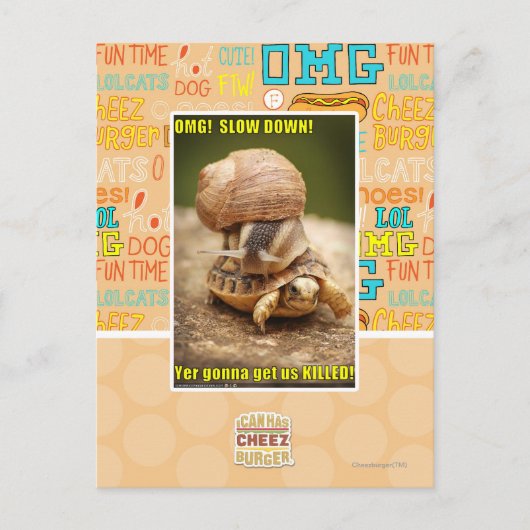 OMG! Ver*tragen! Briefkaart (Voorkant)