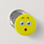 OMG Verraste Emoji Ronde Button 3,2 Cm (Voorkant /achterkant)