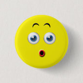 OMG Verraste Emoji Ronde Button 3,2 Cm (Voorkant)